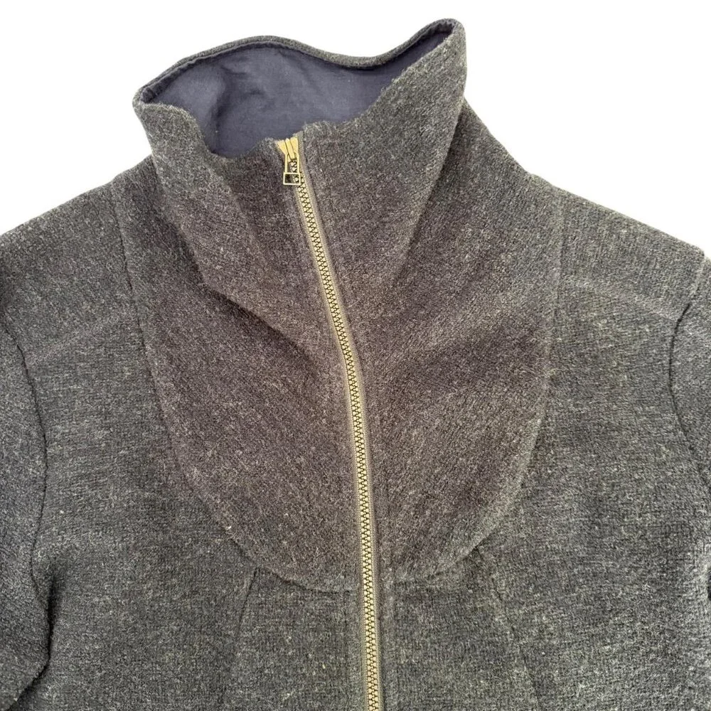 Ibex Merino Wool Blend Alana Tunic Sweater Jacket Soft Full Zip Gorpcore Small - Picture 8 of 10